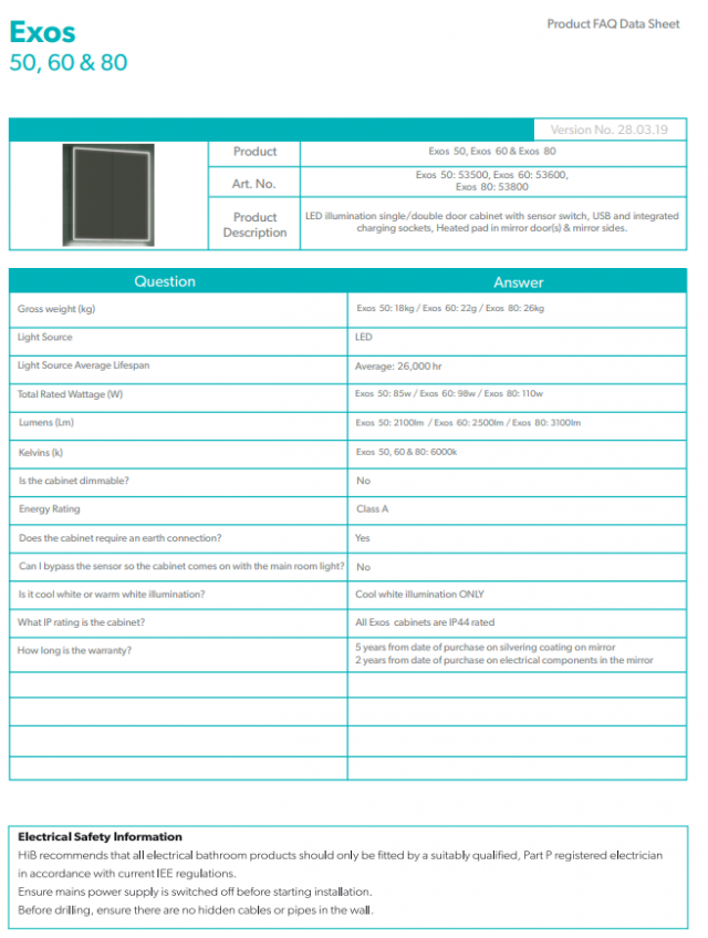 Hib hotsell exos 60