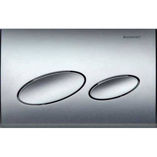 Geberit Kappa20 Dual Flush Plate - Gloss Chrome [115228211]