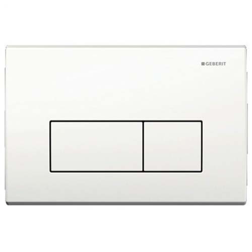 Geberit Kappa50 Dual Flush Plate - White [115260111]