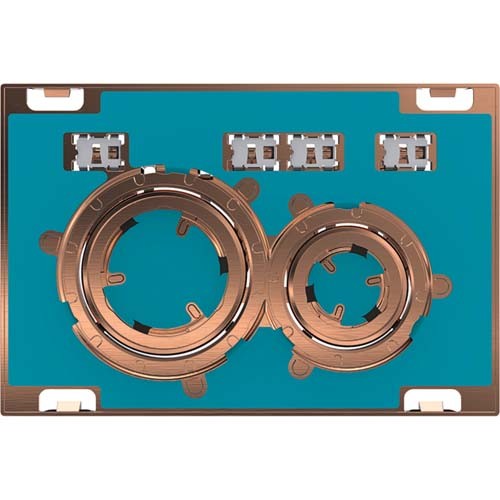 Geberit Sigma21 Dual Flush Plate - Customisable / Red Gold [115650001]