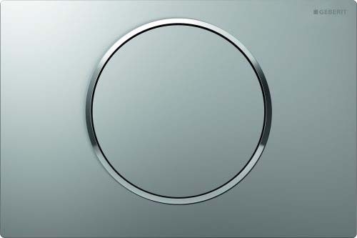 Geberit Sigma10 Flush Plate- Matt Chrome / Gloss Chrome (Easy Clean) [115758JQ5]