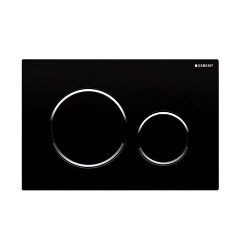 Geberit Sigma20 Flush Plate - Matt Black / Matt Black / Matt Black [115882DW1]