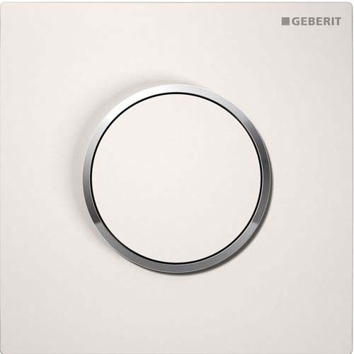 Geberit Pneumatic Urinal Control - Sigma10 - White / Gloss Chrome/ White [116015KJ1]