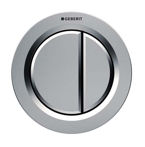 Geberit Dual Flush Button Pneumatic Type 01 - Furniture - For use with Furniture - Plastic - Gloss chrome [116050211]