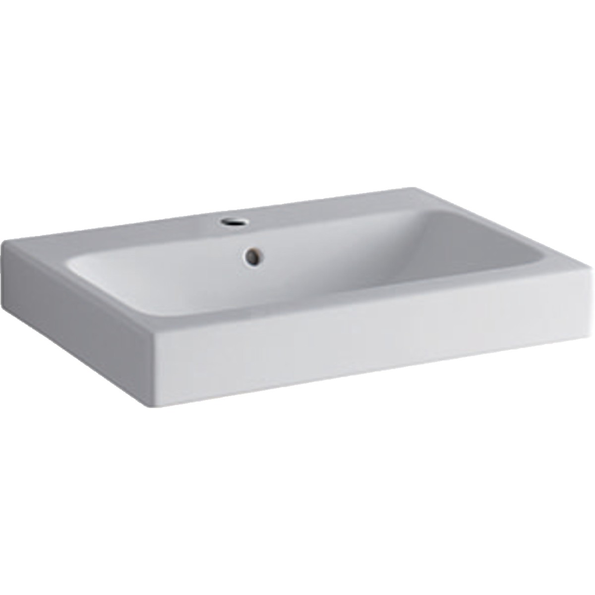 Geberit iCon Basin 60cm No tap hole - White [124063000]