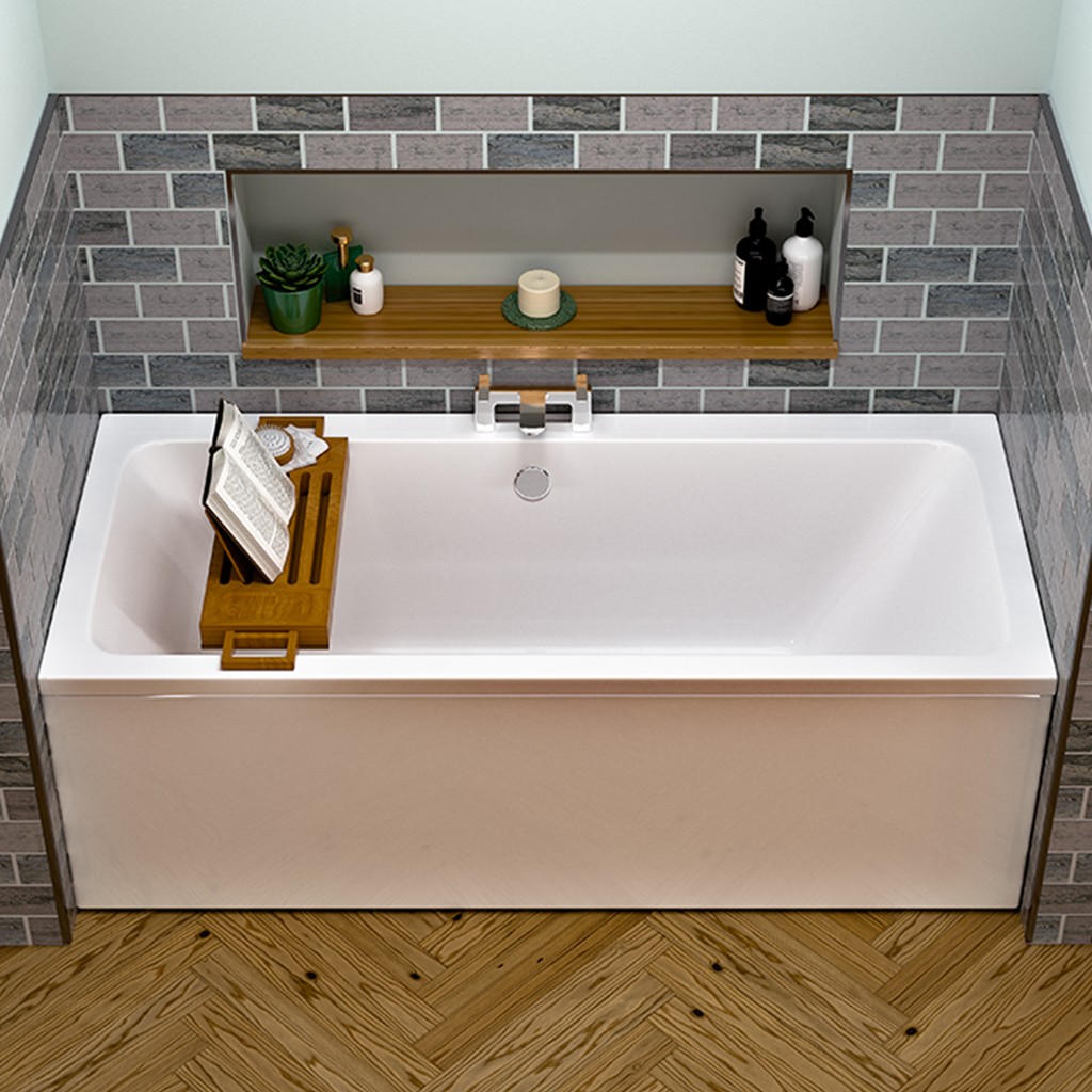 Eastbrook 42.0032 Portland Double Ended Bath 1800x800mm (depth 440mm) 5mm Acrylic (Bath Panels NOT Included)