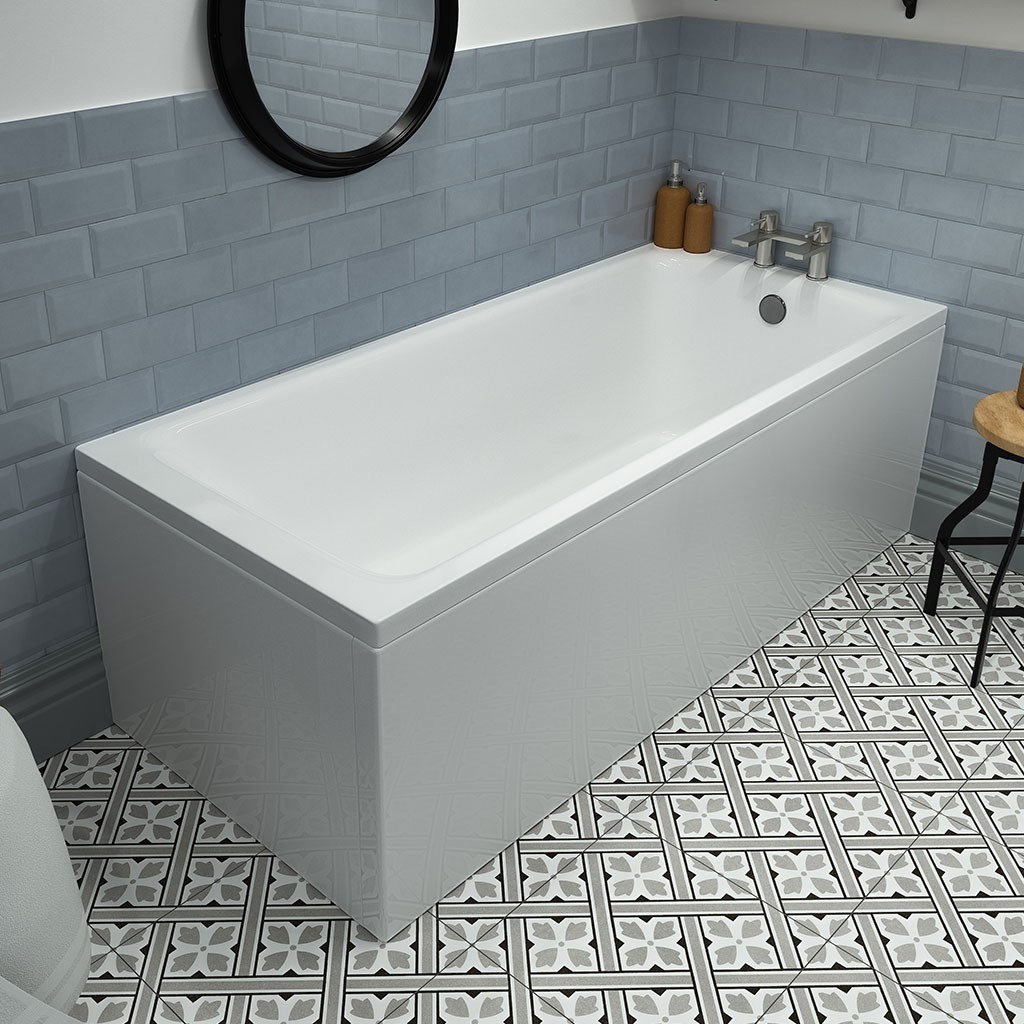 Eastbrook 42.1082 Rockall Single Ended Bath 1800x800mm (depth 440mm) Beauforte (Bath Panels NOT Included)