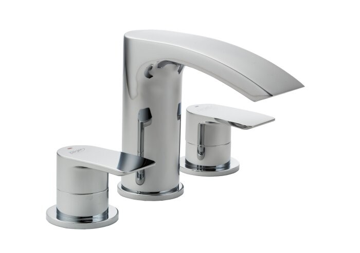 Pegler Lamina 3 Hole Bath Filler - Chrome [4K9003]