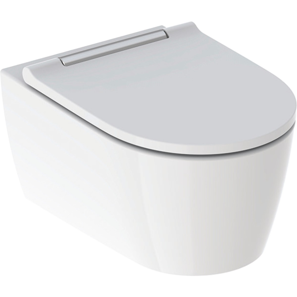 Geberit One Wall Mounted Shrouded Pan - Gloss Chrome [500202011] - (WC pan only)