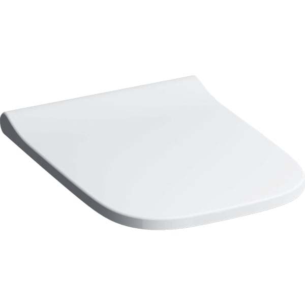 Geberit Smyle Slim soft close seat and cover to suit premium WC (wrap over) - White [500237011]