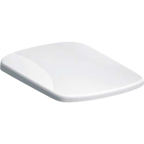 Geberit Selnova Square Soft Close Toilet Seat - Top fix hinges - White [500334011]