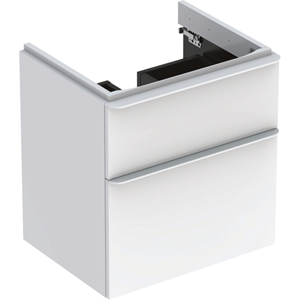 Geberit 500352001 Smyle Square 600mm Vanity Unit & Two Drawers - White