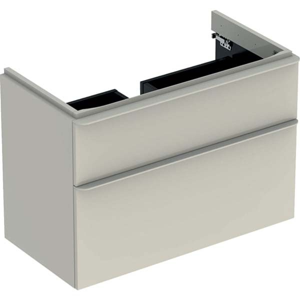 Geberit 500354JL1 Smyle Square 900mm Vanity Unit & Two Drawers - Sand