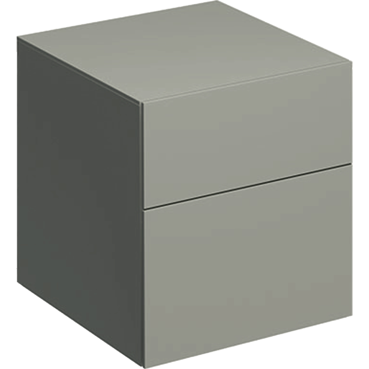 Geberit 500504001 Xeno2 450mm Side Cabinet with Two Drawers - Grey