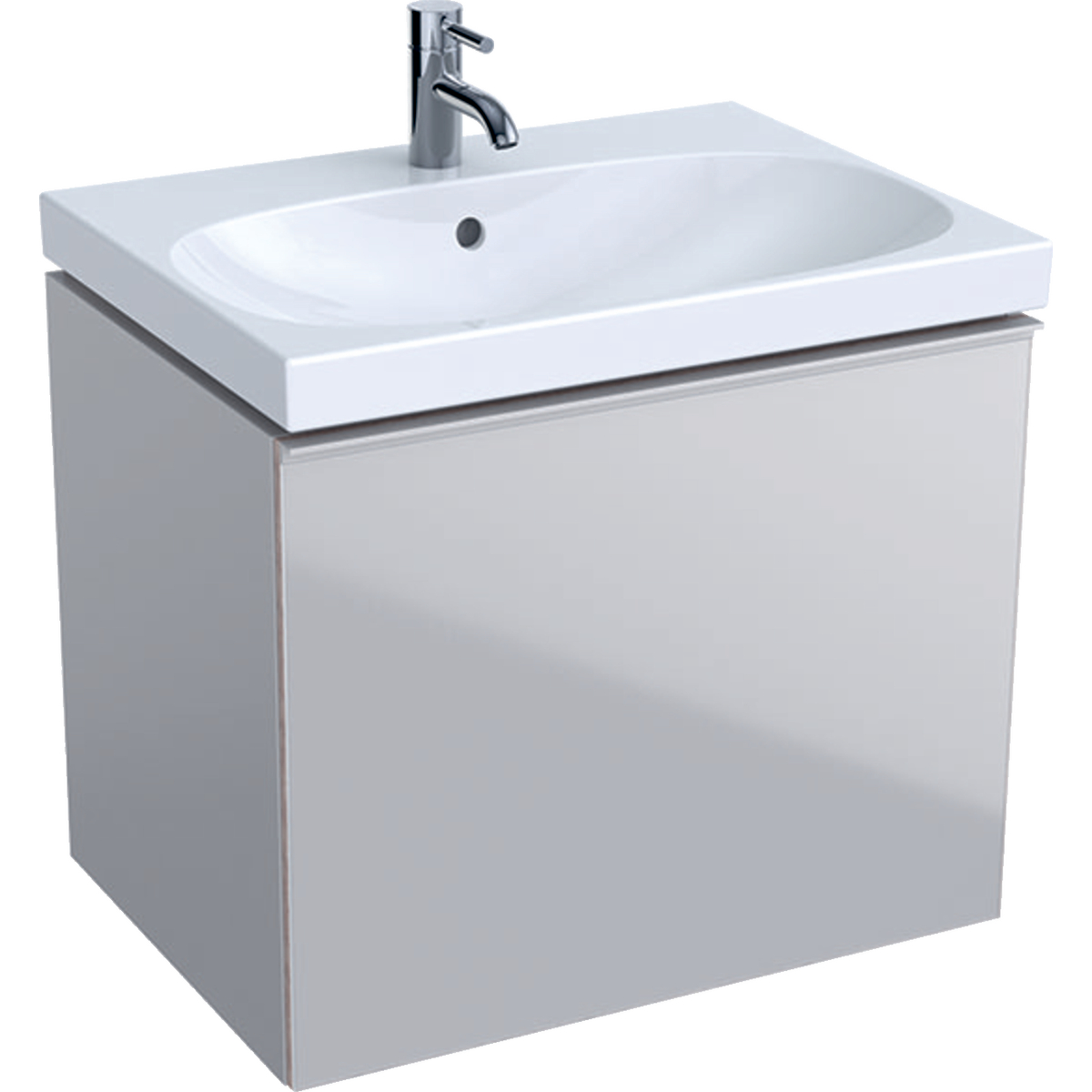 Geberit 500610JL2 Acanto 640mm Vanity Unit with Drawer - Sand (Basin & Brassware NOT Included)