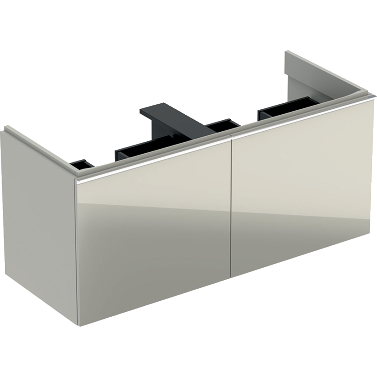 Geberit 500613JL2 Acanto 1190mm Vanity Unit for Double Basin with Drawers - Sand (BASIN NOT INCLUDED)