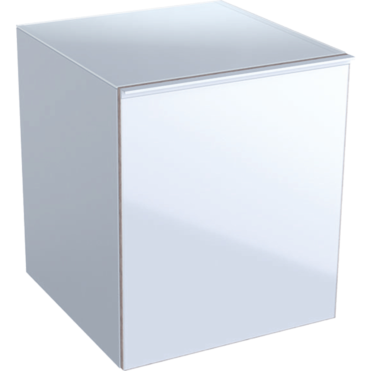 Geberit 500618012 Acanto Low Side Unit with Drawer - White