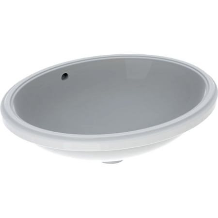 Geberit VariForm Oval Undercounter 50 x 40cm. No tap hole - White [500752012]