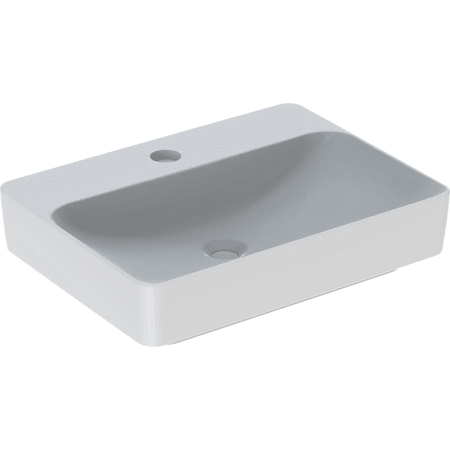 Geberit VariForm Rectangular Sit-on 60 x 45cm. 1 tap hole no overflow - White [500781012]