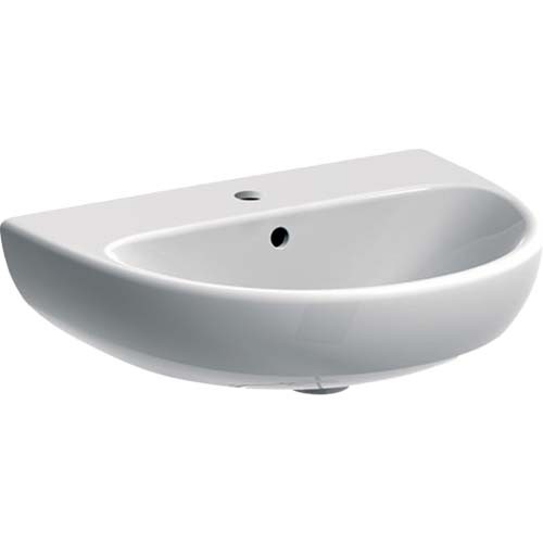 Geberit Selnova 55cm Washbasin - White - 1 Tap hole [501060006]