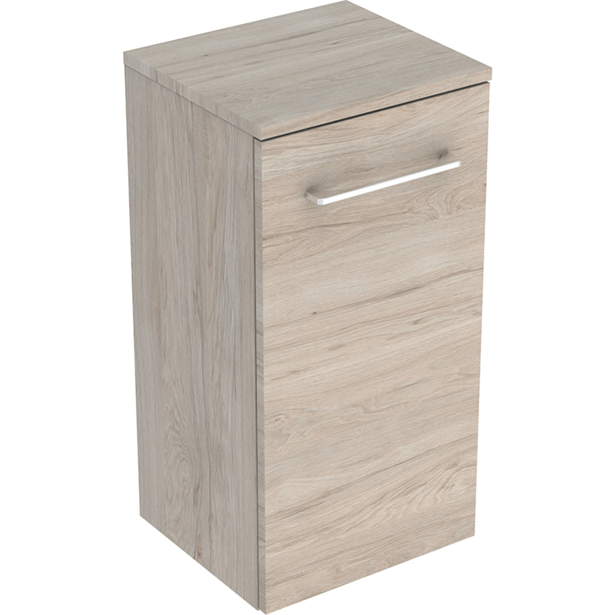 Geberit 501275001 Square S Low Cabinet with One Door - Light Hickory