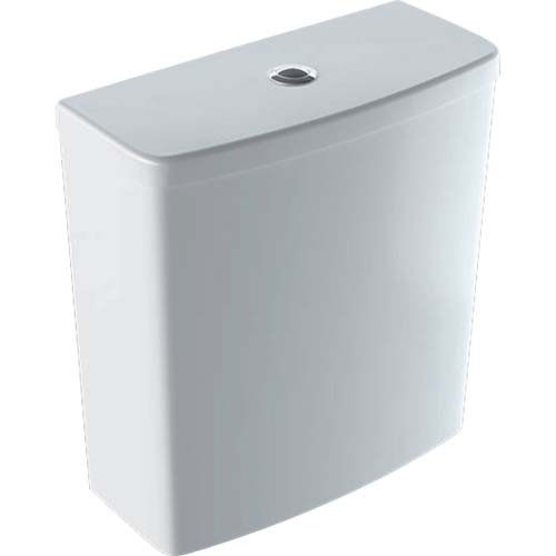 Geberit Selnova Square Exposed Cistern Close Coupled Dual Flush 4/2.6 Litre - White [501459006] - (cistern only)