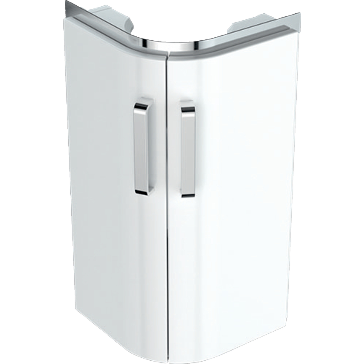 Geberit 501484001 Selnova Compact Corner 450mm Hand Basin Unit - White (BASIN NOT INCLUDED)