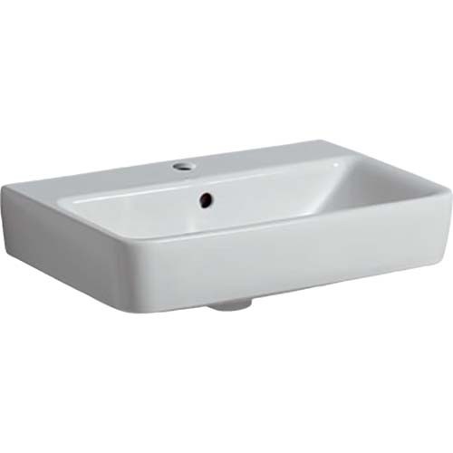 Geberit Selnova Compact 55cm Washbasin - White - 1 Tap hole [501509006]
