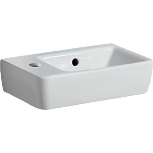 Geberit Selnova Compact 40cm Handrinse Basin - White - Left Tap hole [501518007]