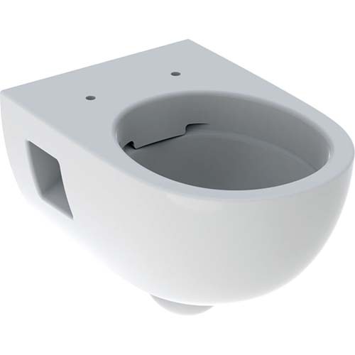 Geberit Selnova Wall Mounted Pan - Top fix hinges only - White [501545017] - (WC pan only)