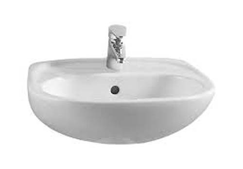 VitrA 50780030623 Commercial Cloakroom Basin 450 x 355mm 2 Tapholes White