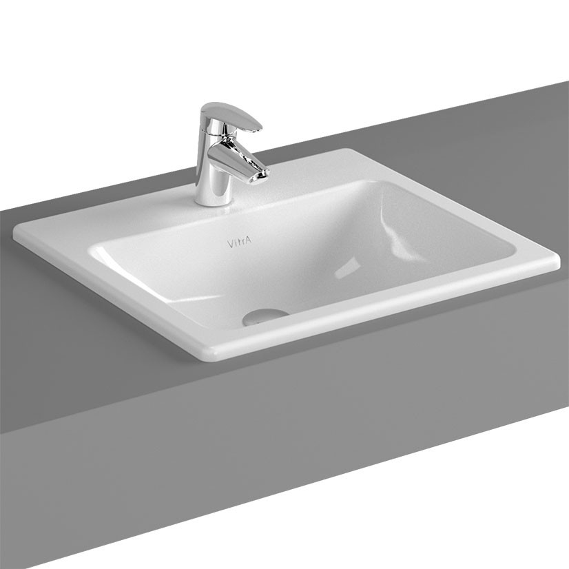 Vitra S20 Square Countertop basin 50cm - White [5464WH1]