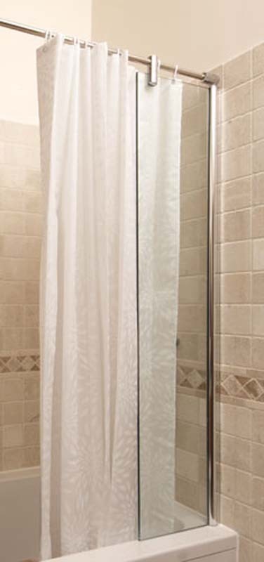 Kudos Inspire Over Bath Shower Panel with Bow Corner Rail [50BSPBCR]