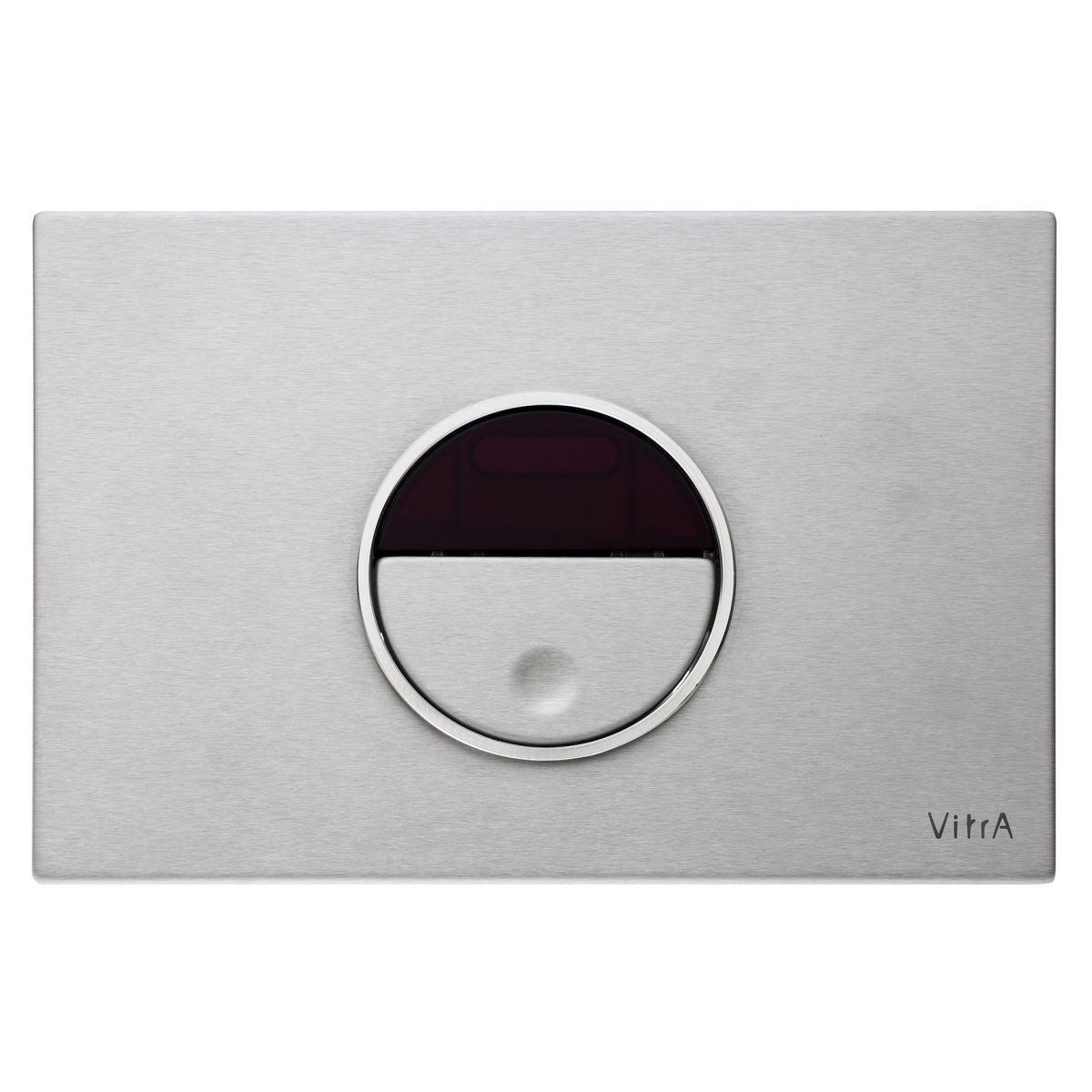 Vitra Pro Electronic Flush Plate - Brushed Chrome [7481440]