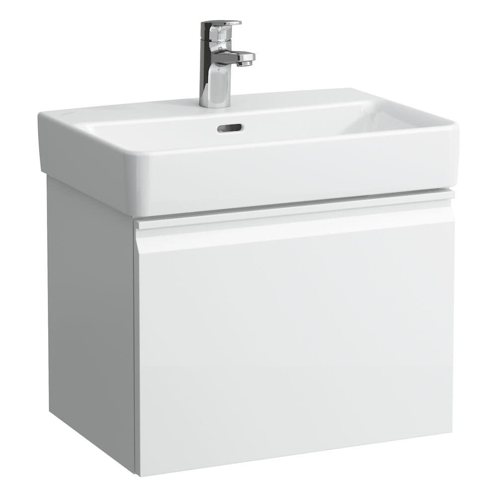 Laufen 830220954751 Pro S Vanity Unit for Compact Basin - 1x Drawer & 1x Interior Drawer 510x372x397mm Gloss White (Vanity Unit Only - Basin NOT Included)