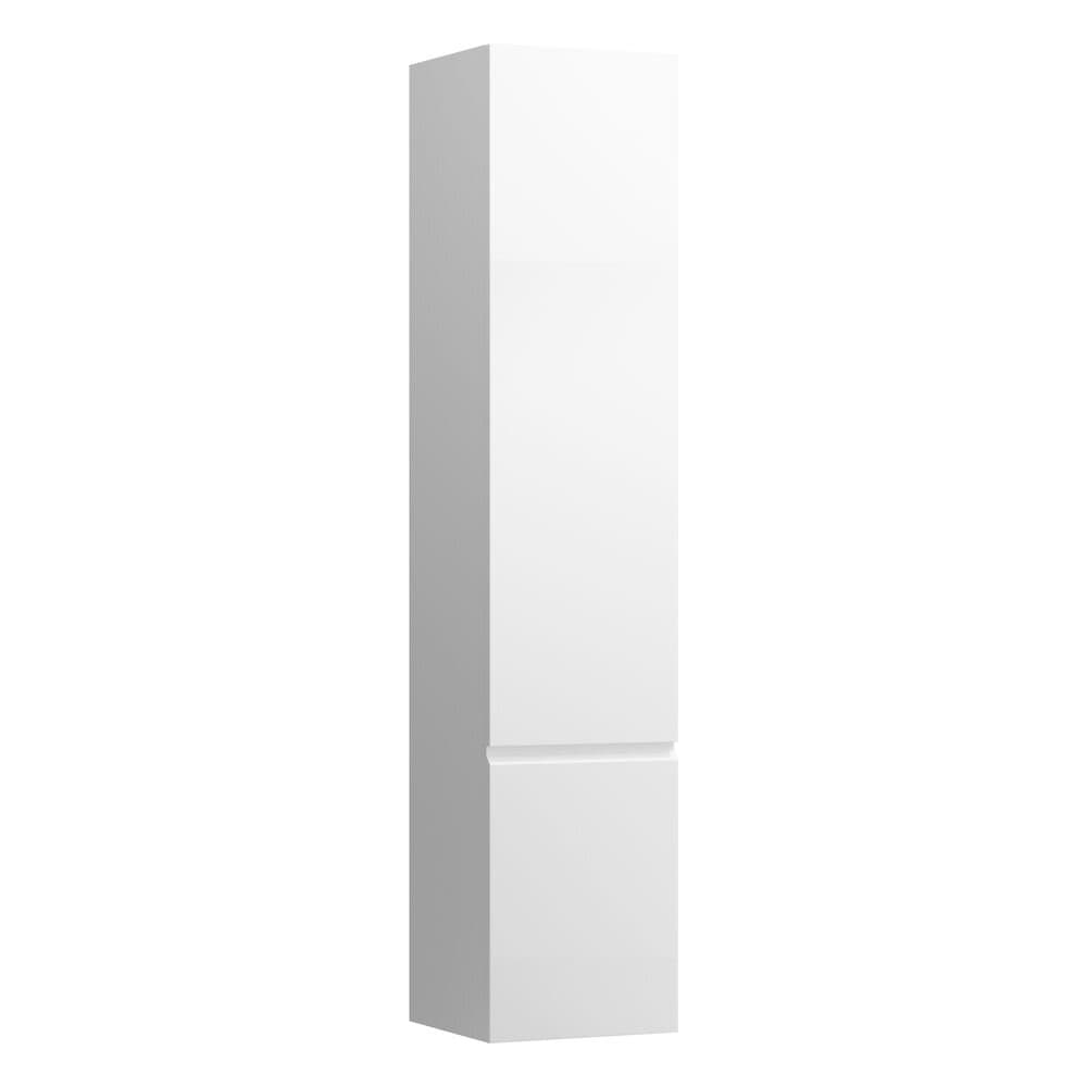 Laufen 831220954631 Pro S Tall Cabinet - 1x Right Hinged Door & 4x Glass Shelves 350x335x1650mm Matt White
