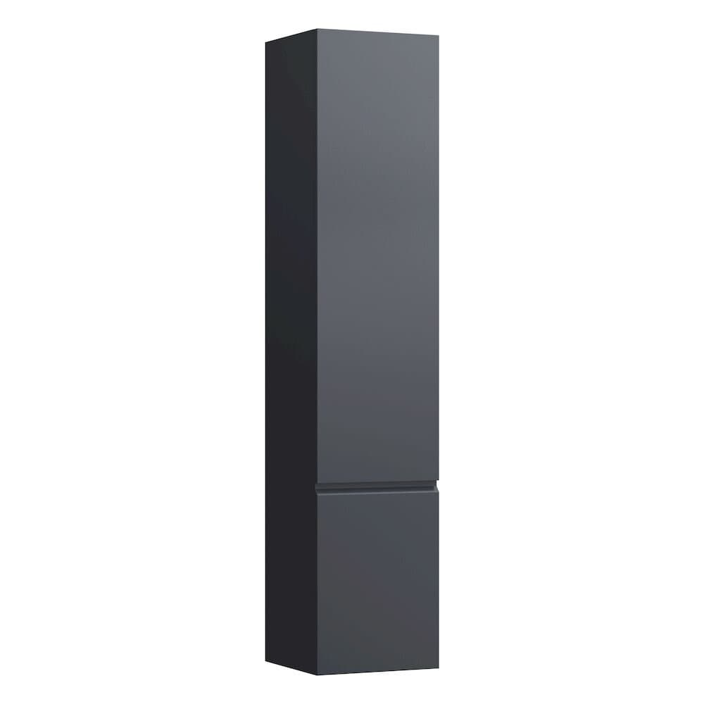 Laufen 831210954801 Pro S Tall Cabinet - 1x Left Hinged Door & 4x Glass Shelves 350x335x1650mm Graphite