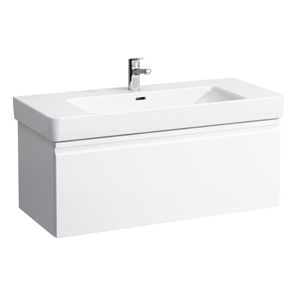 Laufen 835520964751 Pro S Vanity Unit - 1x Drawer & Interior Drawer 390x450x1010mm Gloss White (Vanity Unit Only - Basin NOT Included)