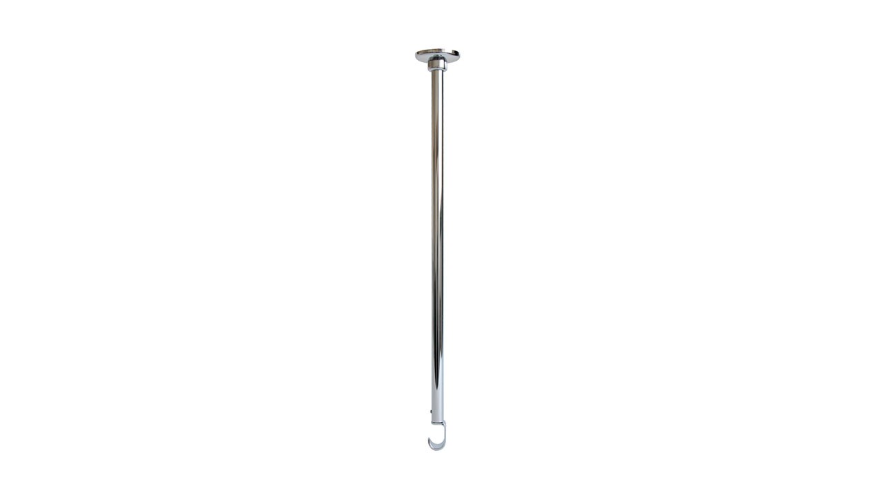 Inda Hotellerie Shower Rail Support Arm 60cm - Chrome [A01470CR]