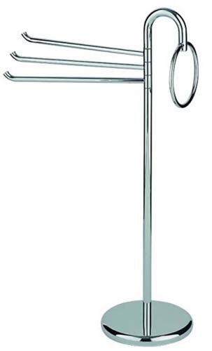 Inda Colorella Freestanding Towel Rail 55 x 96h x 28cm - Chrome [A05850CR]