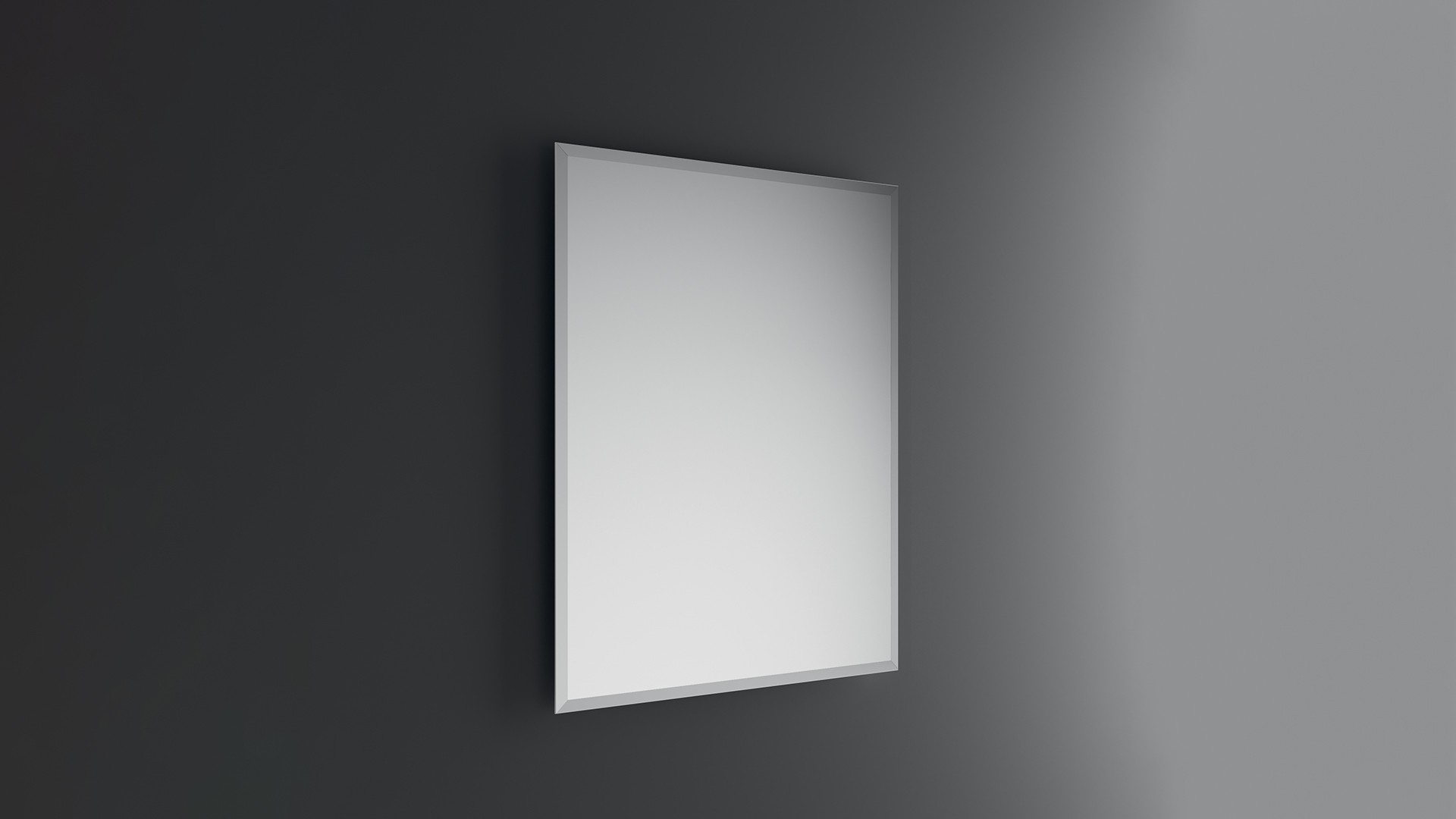 Inda Fast Block Mirror Rectangular Matt Edge 39 x 51h cm [A0772A]