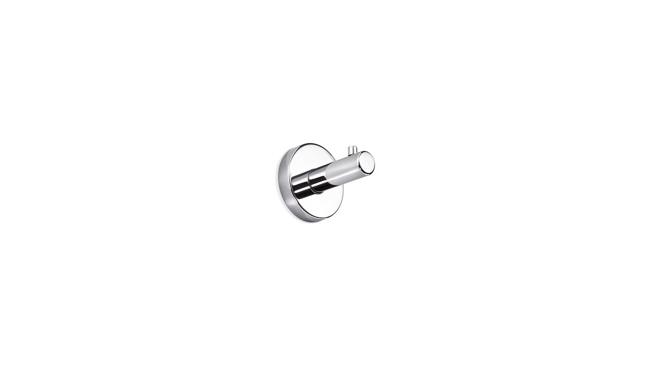 Inda Gealuna Robe Hook 5 x 5h x 6cm - Chrome [A1020ACR]