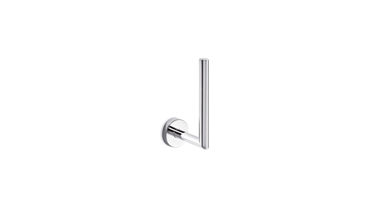 Inda Gealuna Spare Toilet Roll Holder 5 x 18 x 9cm - Chrome [A10280CR]