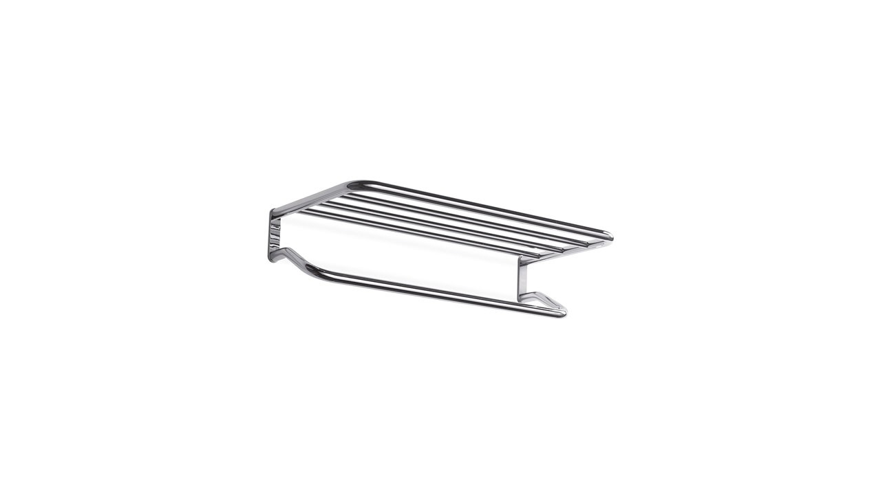 Inda Ego Towel Rack 63 x 16h x 29cm - Chrome [A13680CR]