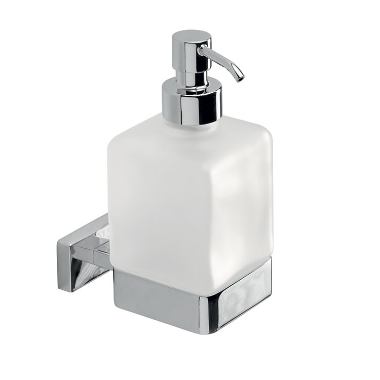 Inda Lea Liquid Soap Dispenser 7 x 16h x 11cm - Chrome [A18120CR21]