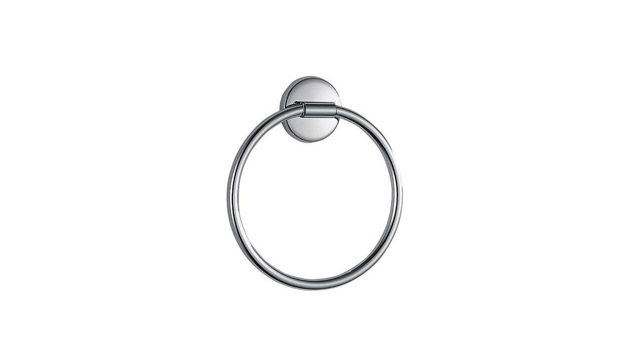 Inda Colorella Towel Ring 19 x 21h x 3cm - Chrome [A2316TCR]