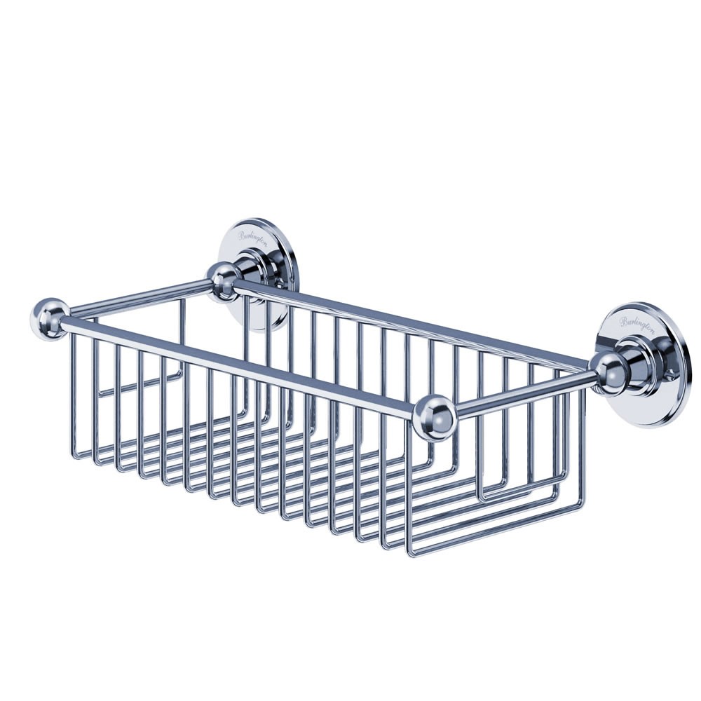 Burlington A23CHR 62mm Deep Wired Soap Basket 330 x 155mm Chrome