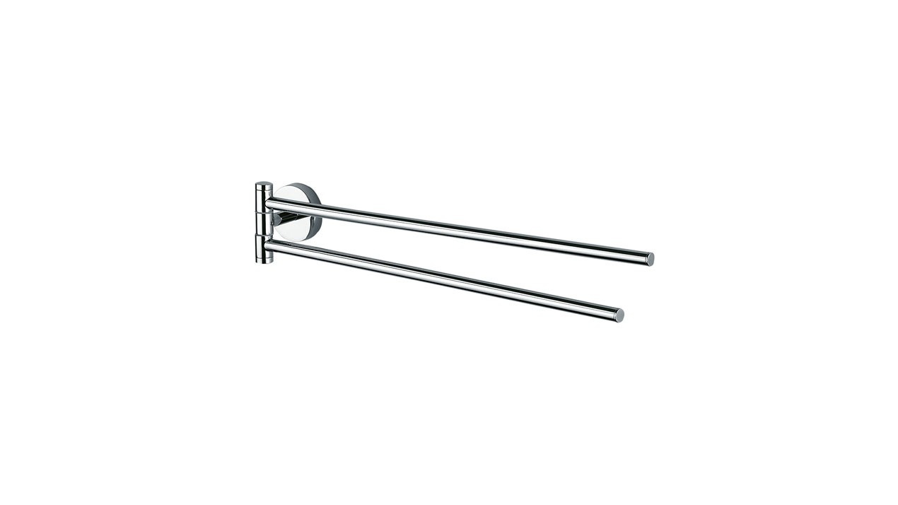 Inda Forum Swivel Towel Rail 47 x 8h x 6cm - Chrome [A36150CR]