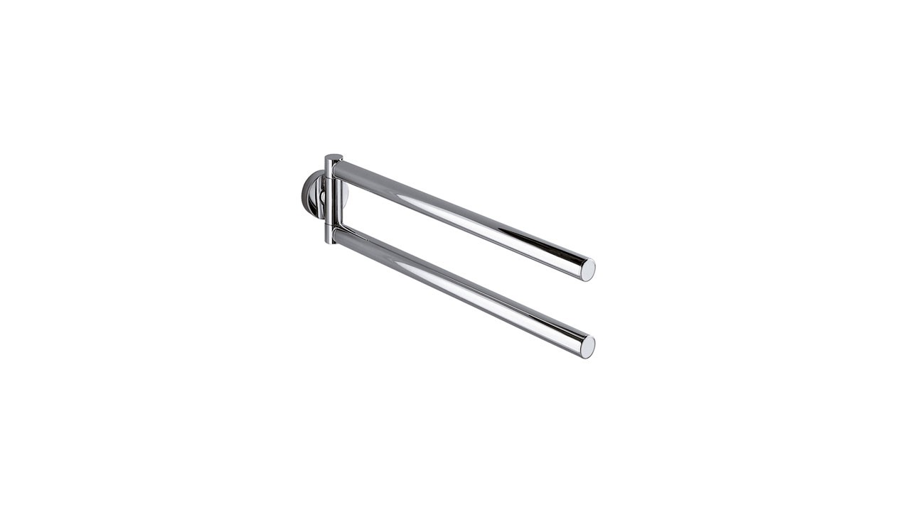 Inda Touch Swivel Towel Rail 5 x 9h x 40cm - Chrome [A46150CR]