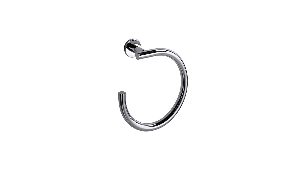 Inda Touch Towel Ring 22 x 24h x 8cm - Chrome [A46160CR]